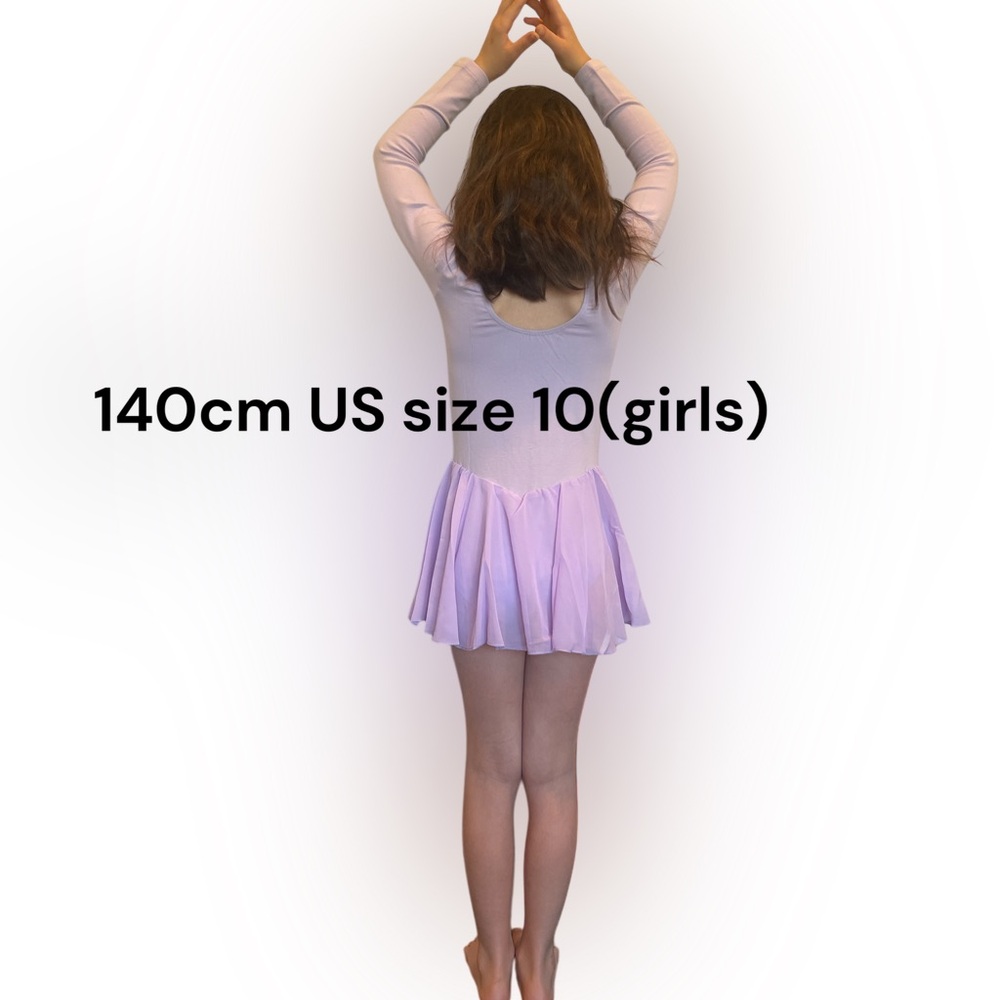 MeccEos US-AM133-PURPLE -140 girls ballet dance COTTON Leotard